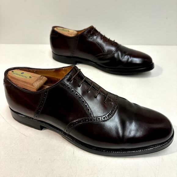 NEW HEELS Alden 994 Saddle Bal Oxford Color 8 Shell Cordovan USA 11 D - Picture 5 of 13